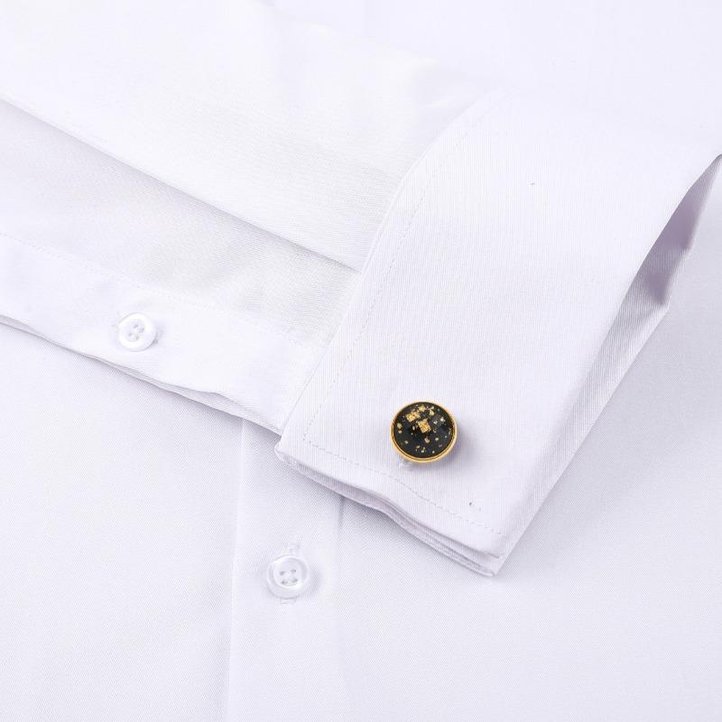 Camicia da Uomo a Colore Unico Pronta per il Business Bottoni Vintage Comoda Camicie all'Ingrosso