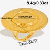 Round Oval Square Heart Blank Settings DIY Rhinestone Drip Oil Silver/Gold Color Stainless Steel Rings For Women Men Accessories
