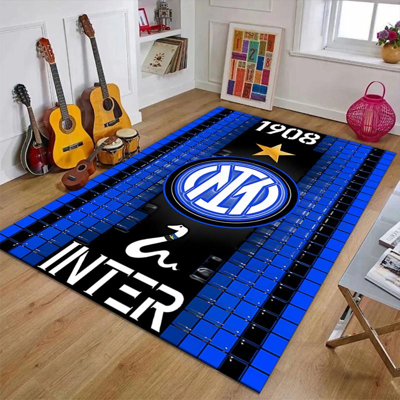 I-Internazionale Milano (11)Printed Area Rug Carpet for Bedroom Living Room Home Decor Rugs Mat Non Slip Mat Rug for Bedside