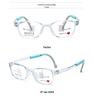 Unbreakable Kids' Silicone Myopia Glasses - Anti-slip, Transparent Frames for Boys and Girls, Prescription-Compatible