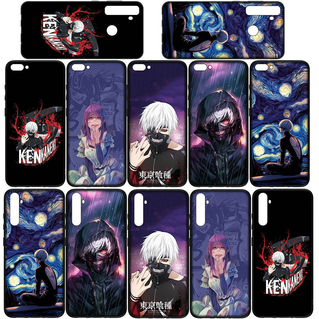 Pouzdro na telefon Samsung Galaxy S25 S24 S23 iPhone 16 15 Xiaomi Redmi Note 14 13 12 16E X 11 Pro Max OPPO Moto Huawei Anime Tokyo Ghoul Ken Kaneki kryt