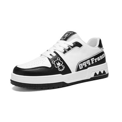 Fashionable New Breathable White Shoes, Trendy and Versatile Thick Soled Sports and Leisure Board Men's Shoes