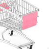 Children's Push Cart Toy, Mini Shopping for Supermarket Play, Metal Handcart Accessory