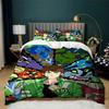 3 Pieces Comfy Soft Duvet Cover Set Ben 10 Bedding Set Single Size Comfortable Quilt Cover With Zipper Closure