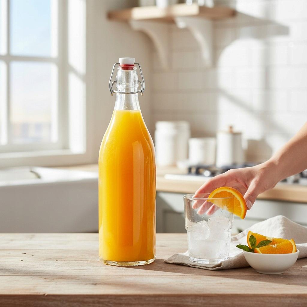 6X COSTOLATA Bottle 750ml with MECHANICAL CORK Bottles for Tinctures 0.75l