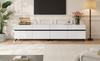 180*40*49cm High-Gloss TV Cabinet with 4 Cabinets and Adjustable Dividers, Cabinet with 8 Table Legs, Load Capacity 52kg, Suitable for 80-Inch TVs
