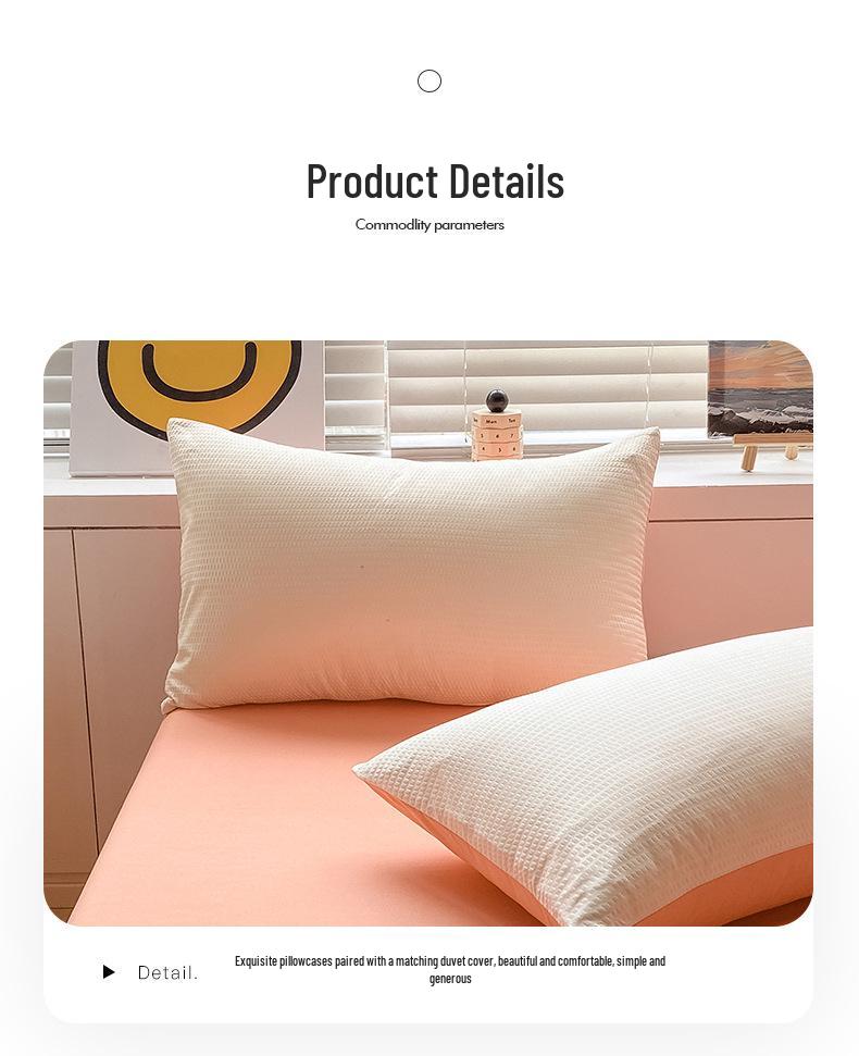 2025 All-Season Home Textile Bedding Set: Bed Sheet, Duvet Cover, Quilt Cover for Student Dorms - 3-Piece Set
