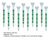 10 Pcs Plastic Golf Tees 3-1/4 Inch Four Leaf Clover Unbreakable Golf Tees to Minimize Friction Side Spin
