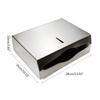 Large capacity stainless steel wall towel container for kitchen bathroom towels with lock |
