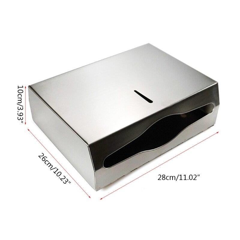 Large capacity stainless steel wall towel container for kitchen bathroom towels with lock |