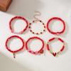 Stylish Valentine's Day Bracelets for Women Heart Charm Stackable Wristchain Trendy Accessory For Her