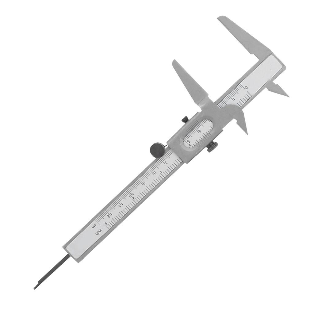 High Precision Metal Vernier Caliper Manual Measuring Caliper Tools Micrometer Ruler (5in)