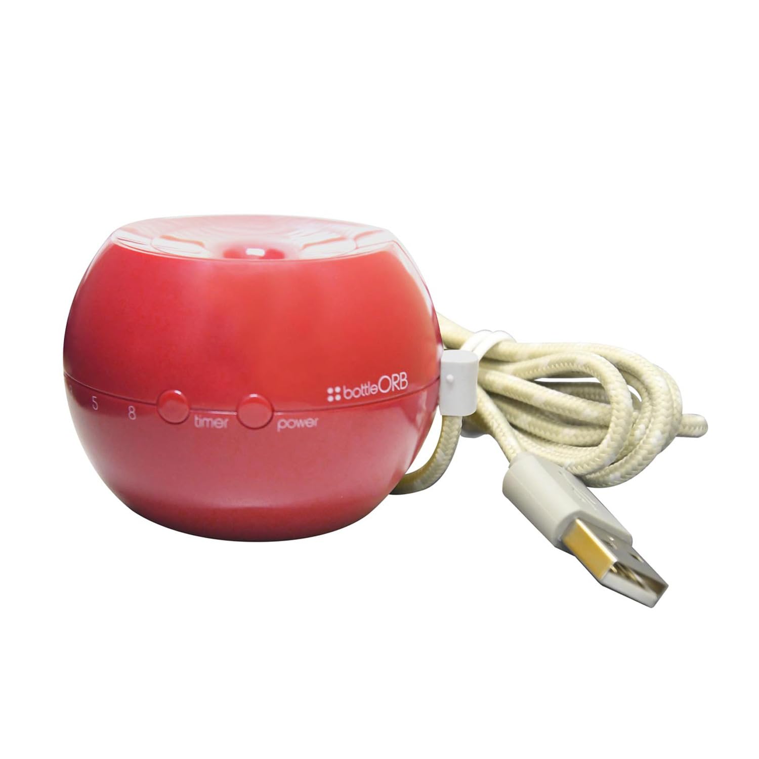 

Ультразвуковой увлажнитель воздуха Topland из пластиковой бутылки Orb ORB USB-подключение Vermilion Red SH-OR30VR