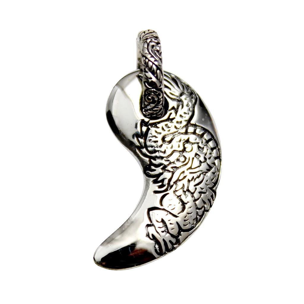 Pandantiv din argint Dragon Magatama vibrații orientale vibrații orientale