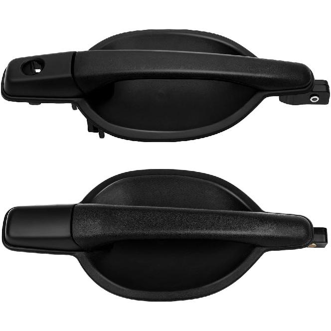 

OCPTY Door Handles Exterior Front Driver Left Passenger Right Side Replacement fit for 2004-2011 for Mitsubishi Endeavor Balck 2pcs