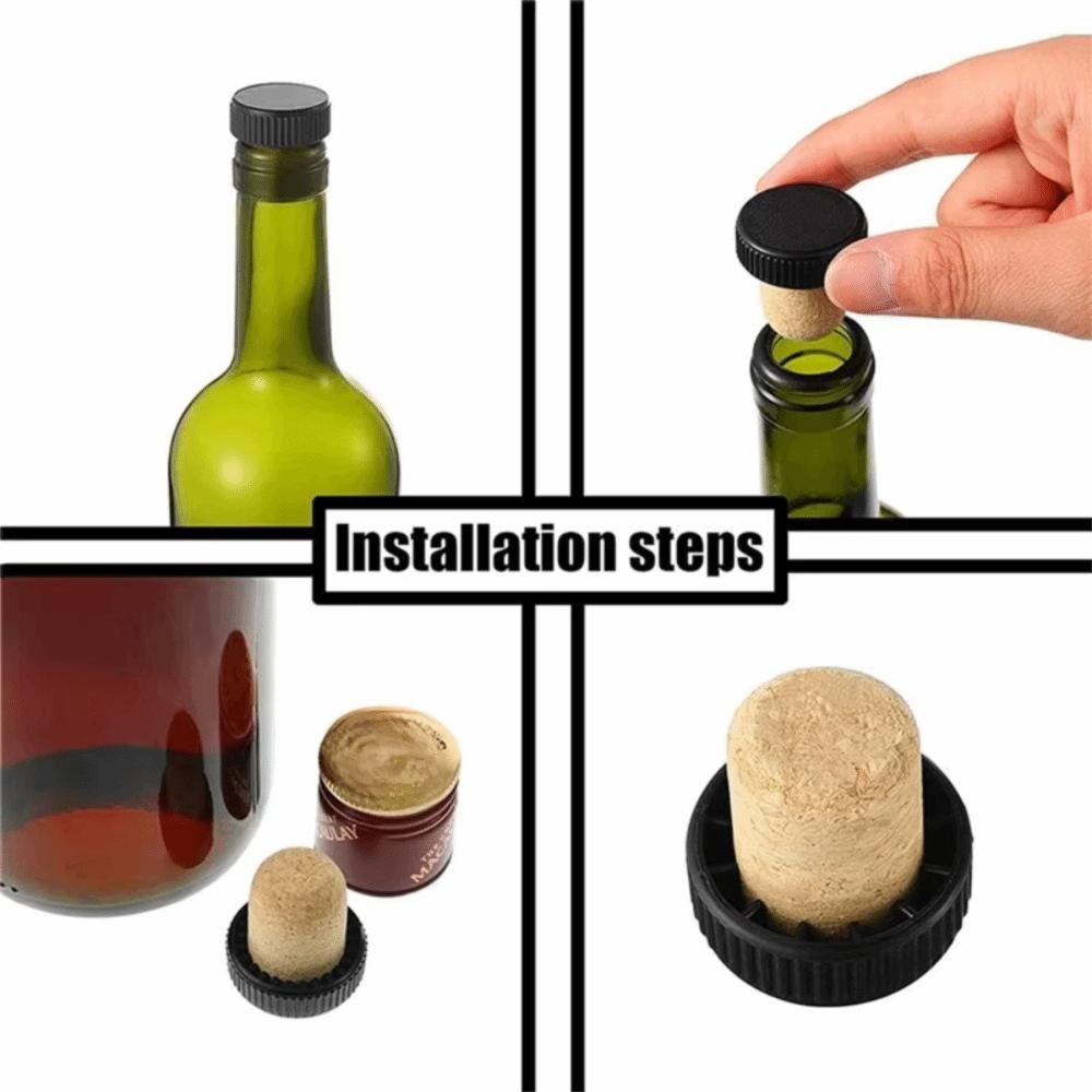 10PCS Sealing Wine Bottle Stopper T-Shape Bottle Plug Portable Wine Bottle Cork  Preserving
