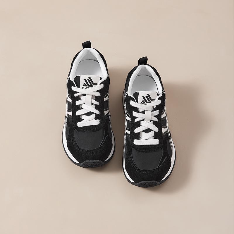 2025 Early Autumn New Forrest Gump Shoes Women's Casual Sports Dad Shoes Women's Platform Leather Breathable Comfortable Retro Jogging