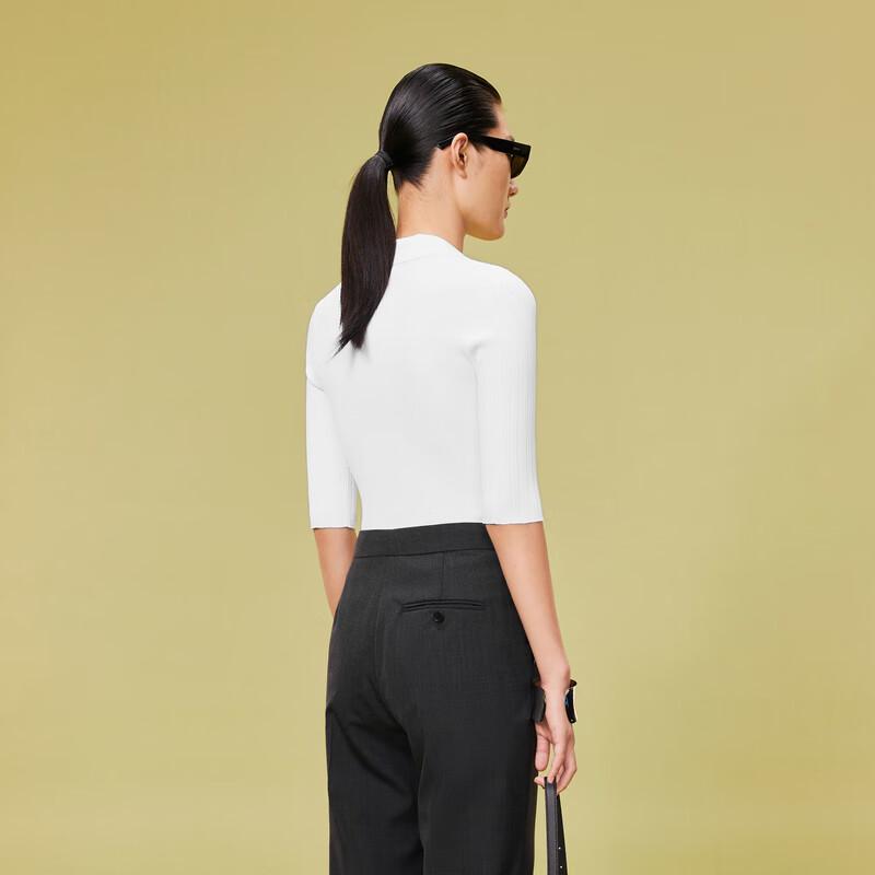 LESS Women's Knit Polo Top