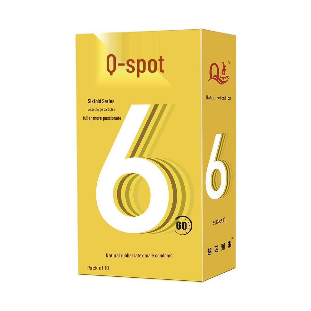 Ultra-Thin Large Particle Clitoral Stimulation Condoms - Long-Lasting Wolf Teeth Design