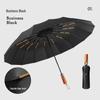 Dual-Use Automatic Umbrella for Men & Women: Sun & Rain Protection with black glue sunshade. Customizable with printed logo, fits two people.