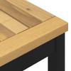 Garden Table White and Black 180 X 88.5 X 75 Cm