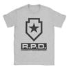 STARS Raccoon Police DepartUnisext T Shirts Unisex WoUnisex Pure Cotton Vintage TShirts Round Collar Tee Shirt Clothing Big Size