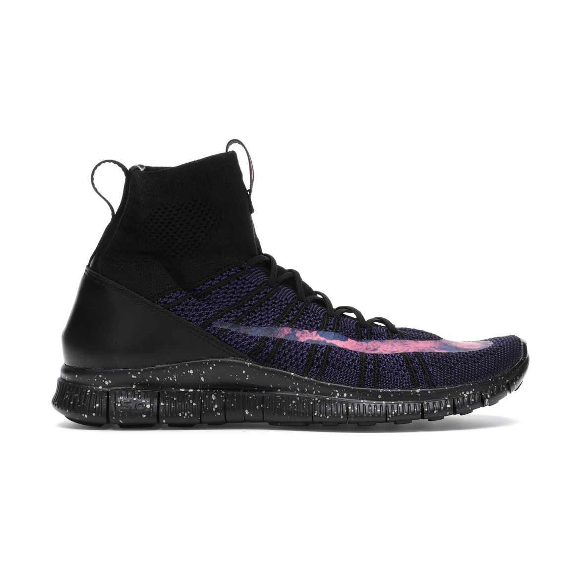 

Мужские кроссовки Nike Free Flyknit Mercurial CR7 Savage Beauty черные ярко-малиновые-фиолетовые-ярко-розовые 805554-002