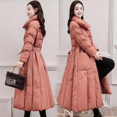 Giacca Invernale da Donna Giacche Lunghe in Piumino Parka Caldi Capispalla Imbottiti in Cotone Trapuntato Spessi Casual da Donna