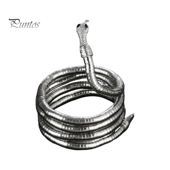 

Жіноче намисто зі змією, що згинається, у формі змії, м’який стиль, блиск, сплав, захист єгипетського символу, клубне намисто для вечірки в стилі панк срібний