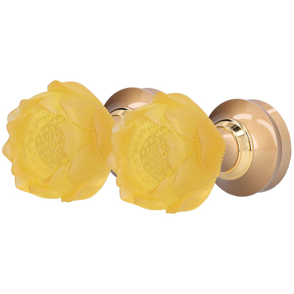 2 Set LED Buddhist Light Yellow Buddha Lamp Adjustable Buddhist Flower Light Buddhism SupplyAU Plug