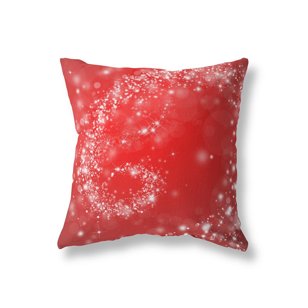 Red Christmas Decoration Pillowcase Bedroom Living Room Sofa Car Decoration Pillowcase Home Decor Printed Cushion Cover