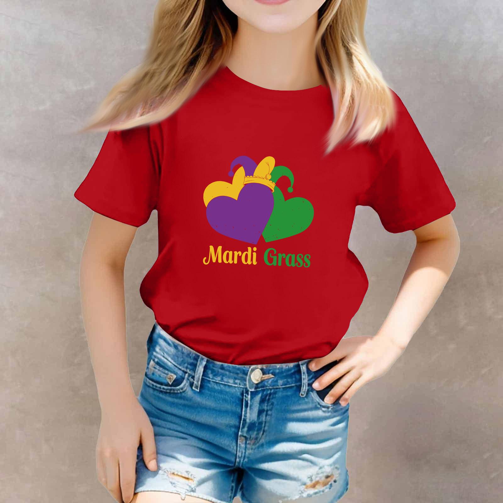 

Carnival Day Toddler Girl Boy T-Shirts Kids Top Boys And Girls Printed Short Sleeved T-shirt 140