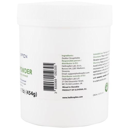 Zeolite Powder - 454 g | Ultra-Fine <2?m | Clinoptilolite 94%+/-3 | 3x Activated | Natural Mineral Powder | Zeolite 3x TMA | Heiltropfen?