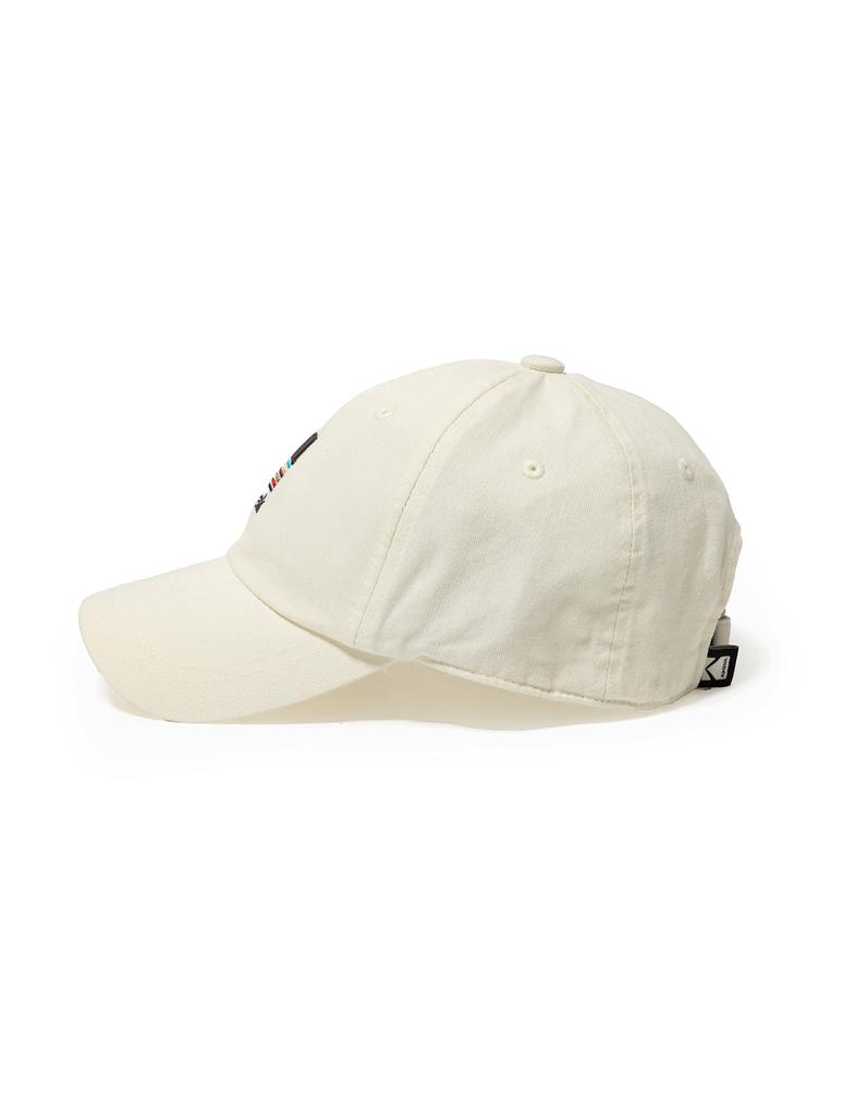 KODAK Signature Fit Rainbow Embroidered Ball Cap Ivory