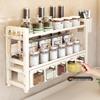 3-Layer Countertop Kitchen Spice Rack with Knife Holder
