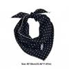 Lace Trim Polka Dot Headband Polyester Triangular Headscarf Fashion Triangular Hair Band  Summer