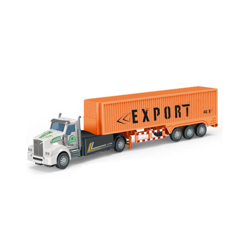 Engineering Vehicle Toys Pull-Back Alloy Locomotive Transport Truck Tank Truck Model Childrens Toy Gift