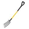 46 Inch Pitch Fork Y Grip Versatile 4 Tines Garden Spading Fork for Gardening Digging Composting Spading
