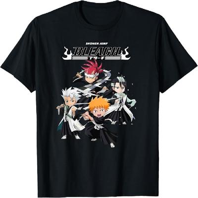 Bleach Super Group Chibi Fight Pose Anime T-Shirt
