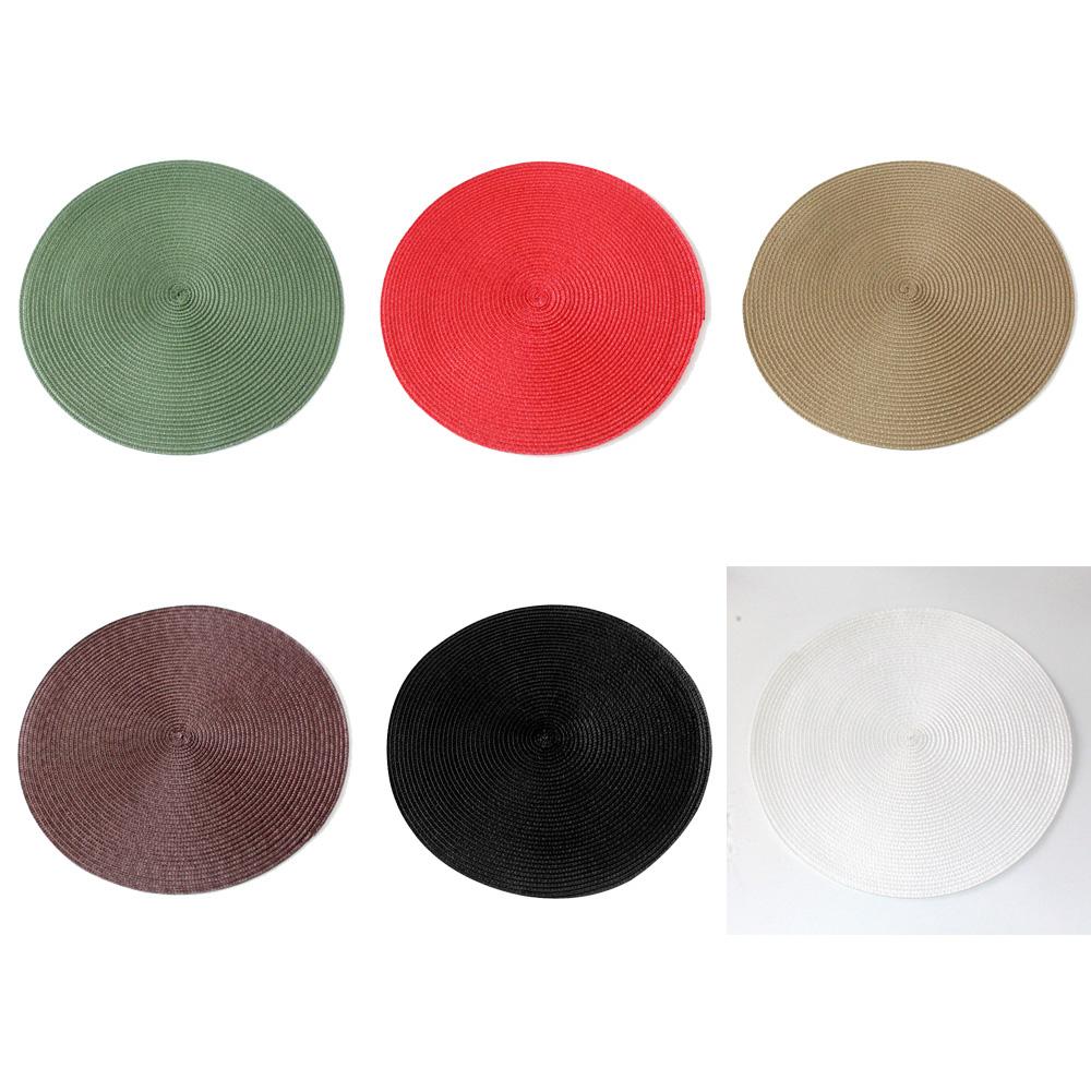 Durable Table Decoration Coffee Cup Weave Tableware Table Mat Placemat Coaster Tea Cup Pad