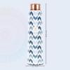 Zigzag100% Pure Joint Less Copper Bottles for Water with Leak Proof Lid | Ayurveda BPA Free & Non Toxic | Ayurvedic Office