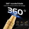 Nose Hair Trimmer 2in1 Electric Nose Hair Clipper Painless Ear Hair Trimming Device Gold USB Charging Face Care Kit Tools