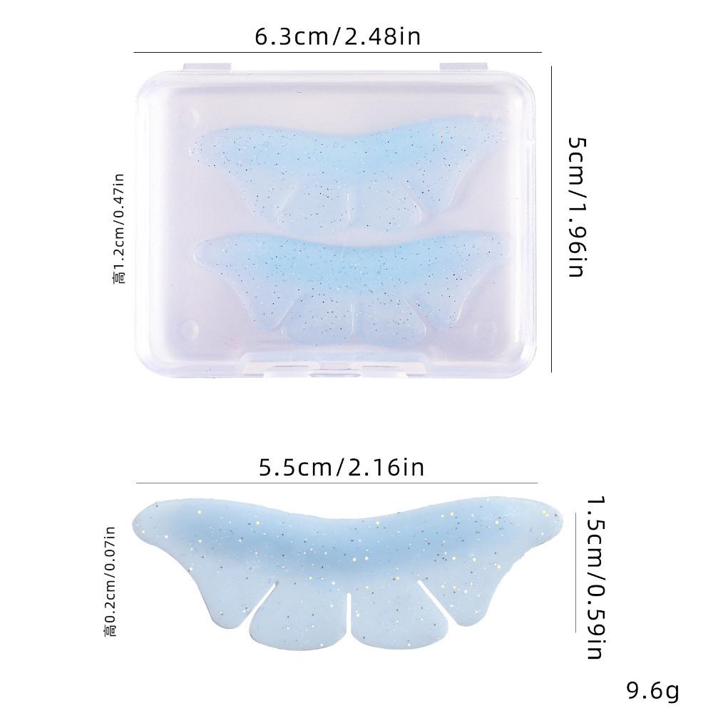 

Glitter Lash Lifting Pads Butterfly Shaped Eyelash Shims Eyelash Accessories