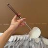 Walnut Handle Stainless Steel Frying Shovel for Home Kitchen Cooking