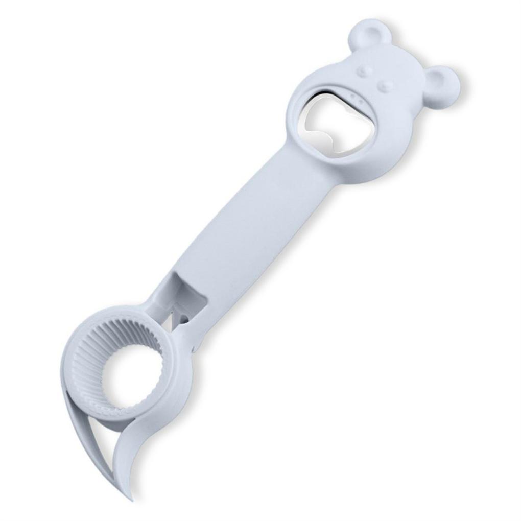 Stainless Steel Bottle Opener 4 In 1 Solid Color Lid Remover Indoor Bar Restaurant Beverage Opening Tool Accessories