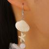 1 Pair Tropical Fish Bag Dangle Earrings Ocean Beach Starfish Shell Hook Earrings Hypoallergenic Women Drop Earrings Fashion Jewelry