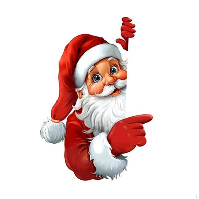 Weihnachts-Weihnachtsmann-Aufkleber,Fensteraufkleber,Weihnachtsdekoration,Weihnachtsmann-Wandaufkleber für
