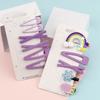 Mixed 5Pcs/Set Hair Clips Accessories Sweet Simple BB Hairpin X-shaped Hairpins 6Pcs/Sets Solid Purple Color Barrettes Headdress