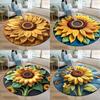 Sonnenblumen Silikon Diatomeenerde Bodenmatte Für Wohnzimmer Und Badezimmer Rutschfest Wasseraufnahme