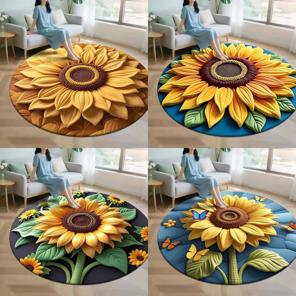 Sonnenblumen Silikon Diatomeenerde Bodenmatte Für Wohnzimmer Und Badezimmer Rutschfest Wasseraufnahme